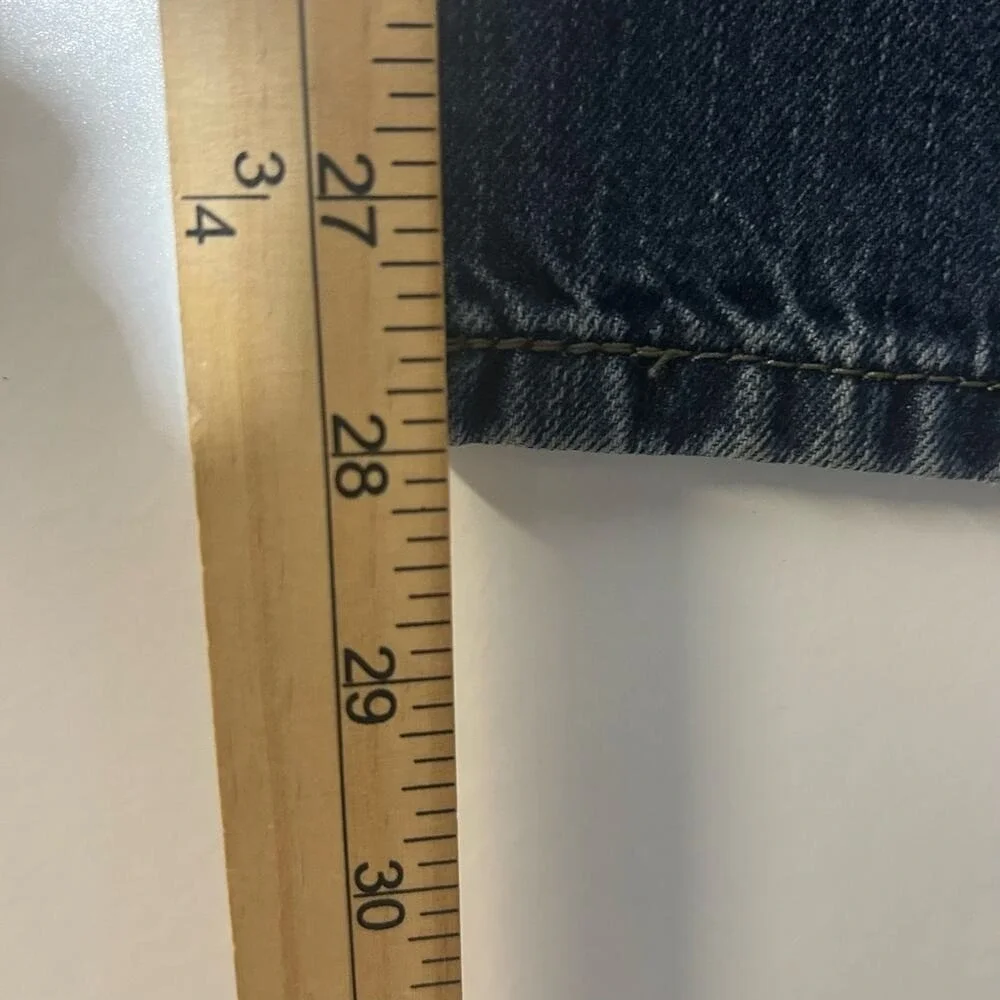 Levi's 514 Slim Straight Washed Dark Blue Jeans Men's Size 29x29‎